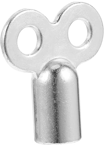 Yardenfun Radiator Bleeding Key Metal Valve Wrench Radiator Plumbing Tool Vent Valve Key for Heating Bleed Maintenance and Faucets Silver