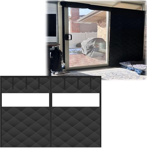 Kit D'isolation for Porte de Garage - Rideau de Porte Magnétique Isolé Thermique - Coupe Vent, Coupe Froid, Isolant Phonique, Couverture D'd'Écran for Garage en Hiver(Noir,200cmx220cm)