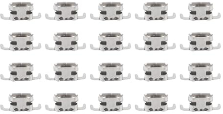 Cocoarm Remplacement du Port de Chargement Micro USB, Kit de Réparation du Port de Chargement du Contrôleur de Jeu à Interface Métallique pour Une Solution d'alimentation Transparente