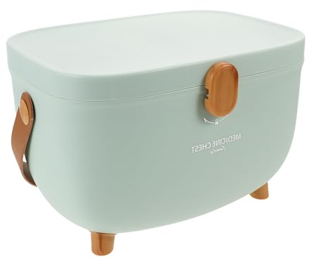 VILLCASE Boîte à Pharmacie Grosse Capacité à 2 Niveaux en Plastique Portable Organisateur Multifonction pour Rangement de Remède à Domicile Contenant Sécuritaire pour Urgence Familiale