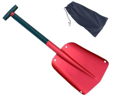 JUJUFREE Pelle à neige pliable en alliage d'aluminium robuste pour enlever la neige en extérieur en hiver et le camping dans le jardin