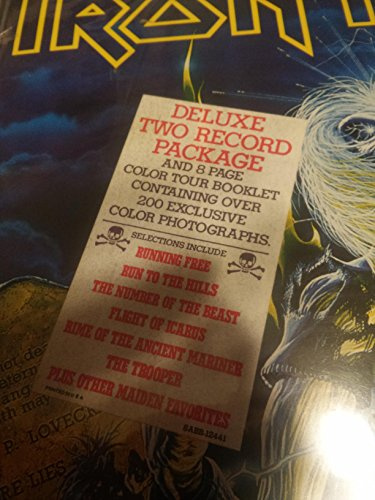 IRON MAIDEN LIVE AFTER DEATH LP 1985 WITH ORIGINAL INNER SLEEVES & LET