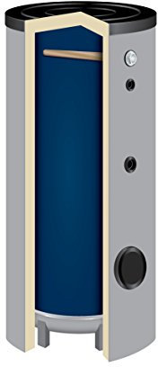 brauchwasser mémoire Béryl 300 L, 0 échangeur de chaleur, avec isolation de haut 50, avec barre de chauffage électrique