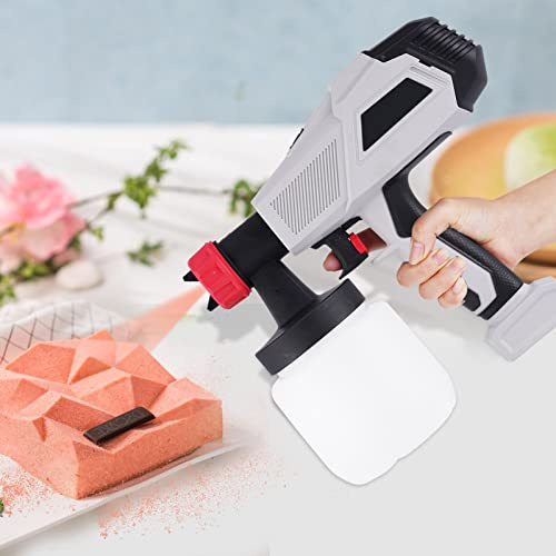 YJINGRUI Chocolate Spray Gun 500W Cake Spray Gun for Cakes with 3 Plastic Spray Nozzles 800ml (1.3mm+1.8mm+2.6mm)
