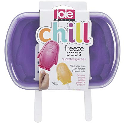 Joie Kitchen Gadget Eis am Stiel-Form im Pinguin-Design aus Kunststoff-Silikon in der Farbe Lila, 69389