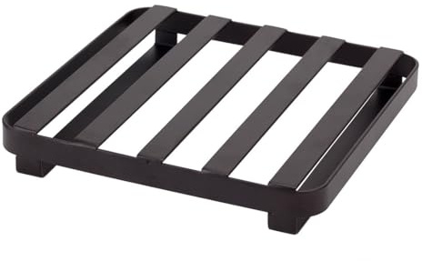 APOLLO The Houseware Brand - Salvamanteles de Hierro Plano, Resistente al Calor, para cacerolas, ollas, sartenes, Platos, Resistente, Elegante y Moderno, tamaño: 18 x 2,8 cm, Color Negro