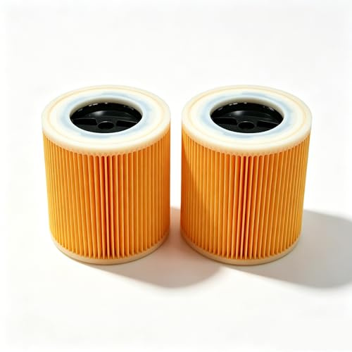 2x Patronenfilter für Kärcher WD2 Plus WD3S WD3V KFI 3310 2.863-303.0 | JoyBros Filter passgenau für Kärcher Nass-/Trockensauger Drehverschluss, ohne Verschlussdeckel