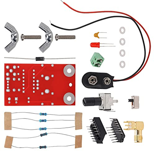 Eujgoov Loop-Antennen-Kit 100kHz-30MHz Aktive Magnetische Antenne mit Einstellbarer Verstärkung für Kurz-Mittelwellen-Funk