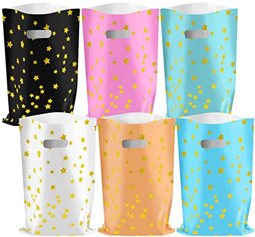 Annhao 30PCS Bolsas Regalo Cumpleaños Infantil, Bolsas Chuches Plastico de 6 Colores, Bolsas Dulces de Regalo Coloridas para Fiestas de Cumpleaños Infantil, Bodas, Celebraciones, Navidad, Fiestas