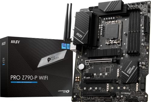 MSI PRO Z790-P - Scheda madre WiFi ProSeries (supporta processori Intel di 12/13a generazione, LGA 1700, DDR5, PCIe 5.0, M.2, LAN da 2,5 Gbps, USB 3.2 Gen2, Wi-Fi 6E, ATX)