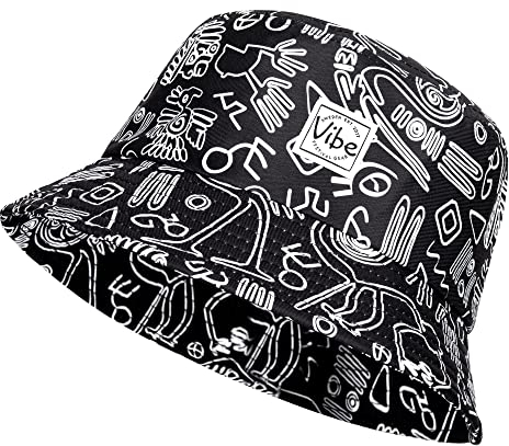 Vibe Festival Gear Bucket Hat Unisex für Männer Frauen Mode Fischerhut Niedliche Fischermütze