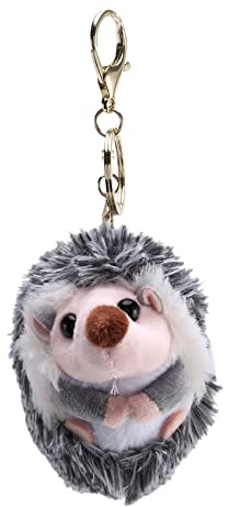 ANTIOCH Plüsch Igel Anhänger Mobile Pompon Igel Anhänger Ring Plüsch Grau Anime Pelz Geschenke