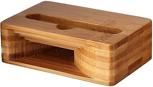 LATRAT 1 Stück Universal-Bambus-Handyhalter Stand lautsprecherständer Telefon Natürlicher Sound Verstärker Lautsprecher Telefon Desktop Dekoration Halterung Boxen