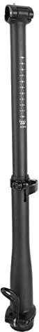 Tissting 2 Stück Faltbarer Fahrradvorbau 300mm Schwarz Kohlefaser Schnellspanner Verstellbare Lenkervorbau mit Markierter Skala, Klappbare Vorbau für 28,6mm Gabel, 25,4mm Lenker(Matt Schwarz)
