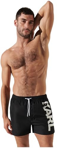 Karl Logo Shorts Boardshorts, svart, XS