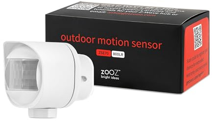 Zooz rörelsesensor för utomhus/inomhus ZSE70, Z-Wave lång räckvidd, temperaturövervakning, 800 LR räckvidd