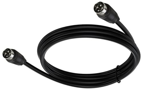 Gissroys 4 Pin DIN Male To Male Plug Extension Cable For Home Sound And DVRs Security Systems