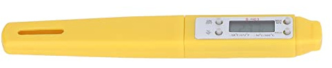 Meat Thermometer Pen, Kitchen Barbecue Meat Oil Temperature Water Type Pocket Digital Thermometers Meter Probe Type Electronic Food Thermometer Read Food for Cooking Red (Yellow)