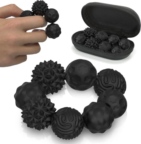 Magnetic Fidget Balls, Geräuschlose Magnetische Stressbälle Teenager, Frauen & Männer - Fidget Toy für sofortige Entspannung & Konzentration in Büro und Zuhause