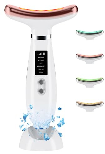 2026 Upgraded 6-in-1 LED Facial Massager with 5°C Cooling & 45°C Heat | Anti-Ageing Skin Tightening Device | EMS Microcurrent Face Lift & Wrinkle Remover | Rechargeable Ergonomic Face Sculpting Tool