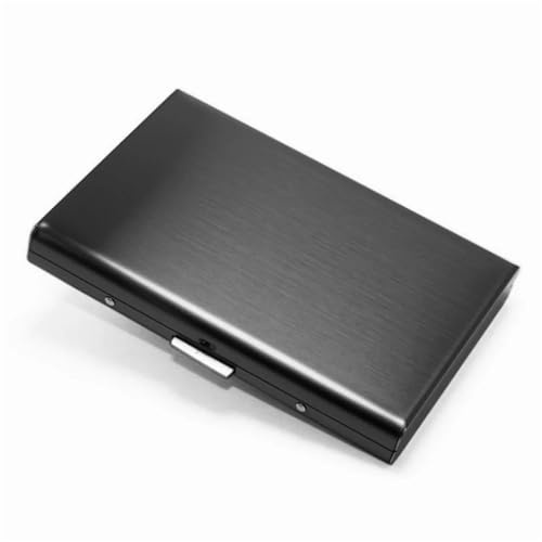 QWWQYDY Visitenkartenbox Sperrkarte Box Kreditkarteninhaber Aluminium Protector Metall Brieftasche dünne Fall Box