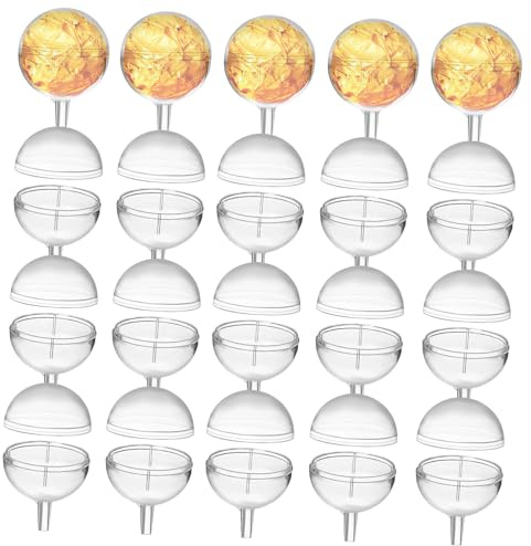 SHINEOFI 80pezzi Tazze Trasparenti per Bouquet di Cioccolato e Caramelle Supporti Lisci e Rotondi per Confezionare Regali Handmade per Compleanni e Occasioni Speciali