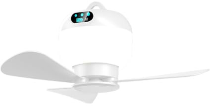 Ventilador de camping inalámbrico de 6000 mAh con luz, ventilador colgante desmontable para toldo al aire libre, dormitorio, tienda de campaña, techo, escritorio portátil USB con luz nocturna LED
