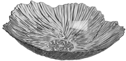 Baoblaze Decorative Fruit Bowl,Plate Container Salad Pasta Serving Tray Petal Shape Vegetable Holder for Entry Table Room, Gray