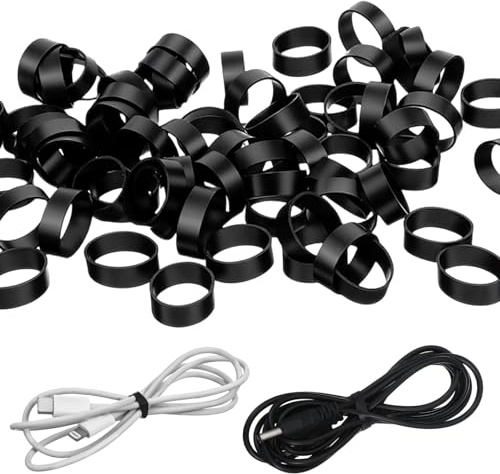 200 Stück Schwarze Breite Gummiringe Rund Haushaltsgummis Silikon Gummibänder 1,2 × 0,5 cm Schwarz Hochbelastbar Dick Gummiband Expandierbar Elastische Gummibändern für Haus Schule Büro Und Industrie