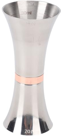 Taza medidora de Vino de Doble Extremo, coctelera de Escala Transparente de Acero Inoxidable 304, Taza medidora para Restaurante, Bar, hogar, 30ml, 45ml