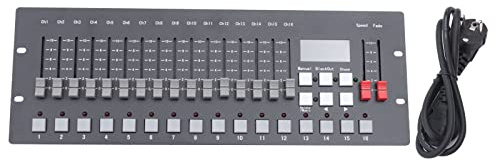 DMX Controller 12 W, console DMX 256 per illuminazione palcoscenico, 256 canali, console 99 scene per 3 pin XRL, luce DMX, feste, DJ discoteca Moving Head luce palcoscenico lampada operatore