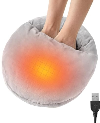 Fußwärmer, verstellbar, USB, 3 Heizmodi, mit Timer, für Bett, für Frauen | Zuhause, Büro, Stuhl, Camping, Beinausruhe, Arbeit