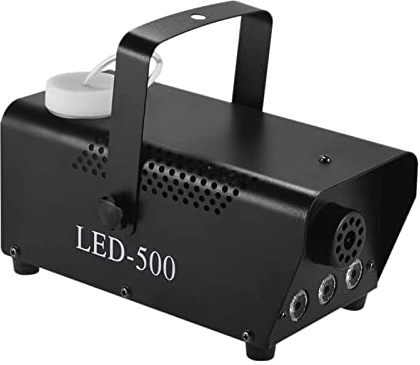 Projecteur à tête Mobile Télécommande sans fil Machine de brouillard fumée 400W Disco Mini for Dj Party Mariage vacances Noël avec LED RVB Lumière
