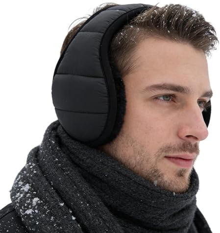 Générique Cache-oreilles d'hiver pour hommes - protections thermiques pliables, protections auditives pour journées froides, pour pères, maris, jardiniers, navetteurs, amateurs de sport