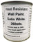 1 x 250ml Satin White Heat Resistant Wall Paint. Wood Burner Stove Alcove. Brick, Concrete, Plaster, Cement Board, Rendering, Metal, Timber etc.