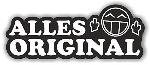 Folien-Zentrum - Alles Original 15 x 6 cm - hochwertiger Aufkleber Auto Tuning - OEM & JDM Autosticker - Lustige Aufkleber Sticker für Car - Stickerbomb - Autoaufkleber - Made in Germany (1)