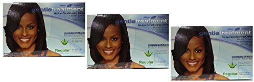 3x Relaxer/Glättungscreme Gentle Treatment No Lye Conditioning Creme Relaxer REGULAR