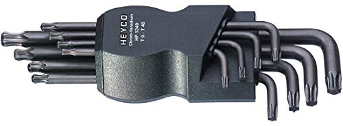 Heyco 1349824030 Kugelkopf-Winkelschraubendreher-Satz 1349-8 für Innen-Torx-Schrauben