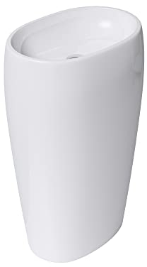 Mai & Mai Design Standwaschbecken freistehend Col32 in Weiß, aus Mineralguss, Waschtisch, Standwaschbecken