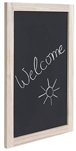 Mendler Wandtafel HWC-C18, Kreidetafel, Schreibtafel - 60x40cm | Schiefertafel, Dekotafel, Notiztafel