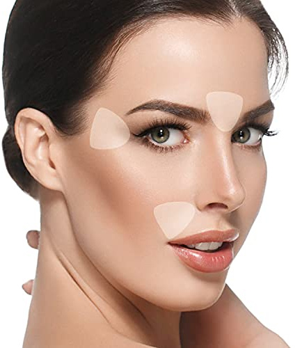 Blumbody Face & Forehead Wrinkle Patches - Mini Anti Wrinkle Facial Patches to Smooth Eye, Mouth, Forehead Wrinkles - Non-Silicone Face Tape for Fine Wrinkles between Eyes & Face - 160 Face Patches