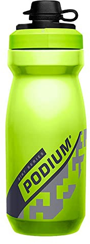 CamelBak Podium Dirt Series Mountain Bike Mud Cap Squeeze Water Bottle Lime, 21oz