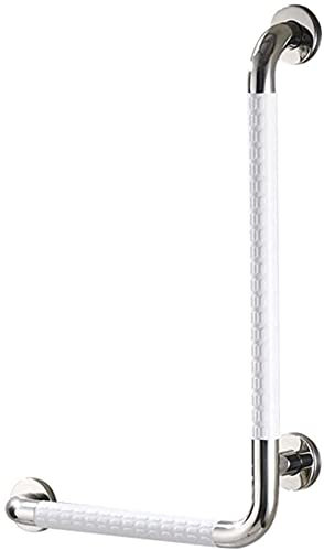 SBTXHJWCGLD Grab Bars Grab Bars Bathtubs and Showers, L-Shaped Bathroom Anti-Slip Safety Rail, Handicap Handrail Wall Elderly Bathtub Assistance Products Bathroom Accessories,White,Right
