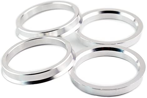 rhinotuning 4X Zentrierringe Ø66,6mm auf Ø57,1mm Silber Aluminium