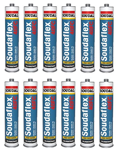 12x Soudal Soudaflex 40FC schwarz 310ml | PU-Dichtstoff | Klebstoff | PU-Kleber | Abdichtung | PU-Mastic | 12 Stück
