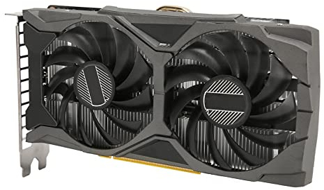 Zunate Tarjeta Gráfica GTX1660S, 6GB de Memoria GDDR6 1785MHZ GPU Clock 192bit Dual Fan Desktop Graphics Card, 1 HDMI 3 Displayport Interface, PCI Express 3.0 X16 Bus Interface