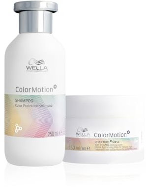 Wella Professionals Pack Color Motion, Protector del color, Cabello teñido, Champú (250ml) + Mascarilla (150ml)
