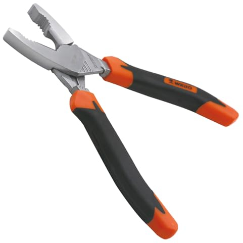 WEDO Pinze combinate da 20,3 cm, in acciaio inox, pinze combinate, resistenti alla corrosione, antiruggine, lunghezza 200 mm, manico professionale, design ergonomico, superficie senza cromo