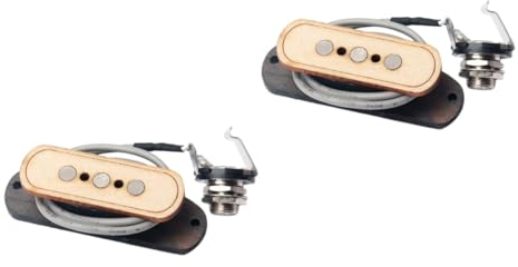 BESTonZON 2St Schallloch-Tonabnehmer aus Ahornholz Musikzubehör Ahornholz-Gitarren-Pickup Plattenspieler-Ausrichtungswerkzeug Einarmiger Schallloch-Tonabnehmer mit drei Saiten Hölzern