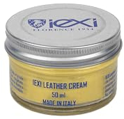 IEXI Lederschuhcreme, hergestellt in Italien, Ledercreme, 50 ml, pflegendes und belebendes Chrom, Creme zum Polieren, Pflegen und Pflegen der Haut, gold, Einheitsgröße